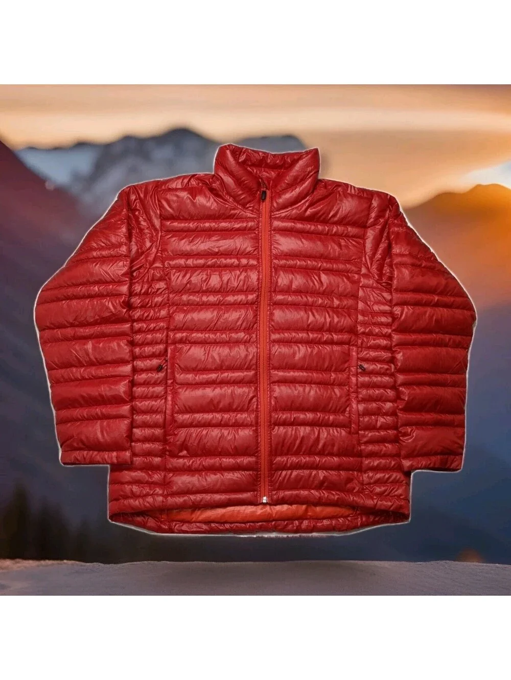 Adidas 053 Down Quilted Winter Puffer Jacket Red Mens XL Packable Soccer Running